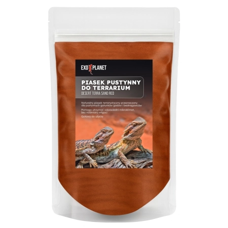 Desert Terra Sand Red - czerwony piasek pustynny do terrarium 1,5kg